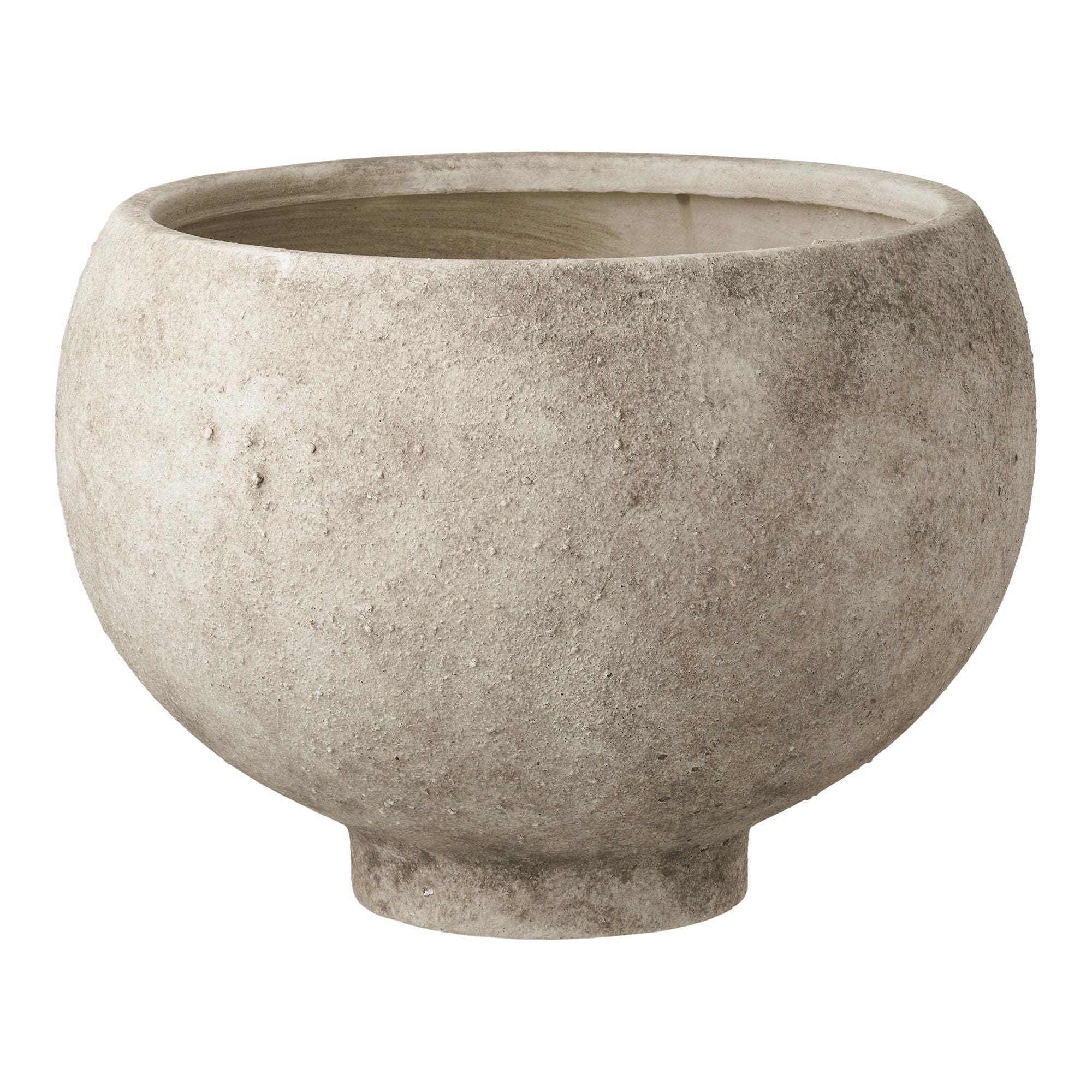 Örtkruka - örtkruka, keramik, grå, Ø26x19,5 cm