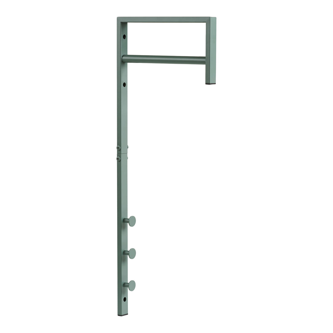 Trento klädstativ - klädstativ, metall, grön 3x30x82 cm