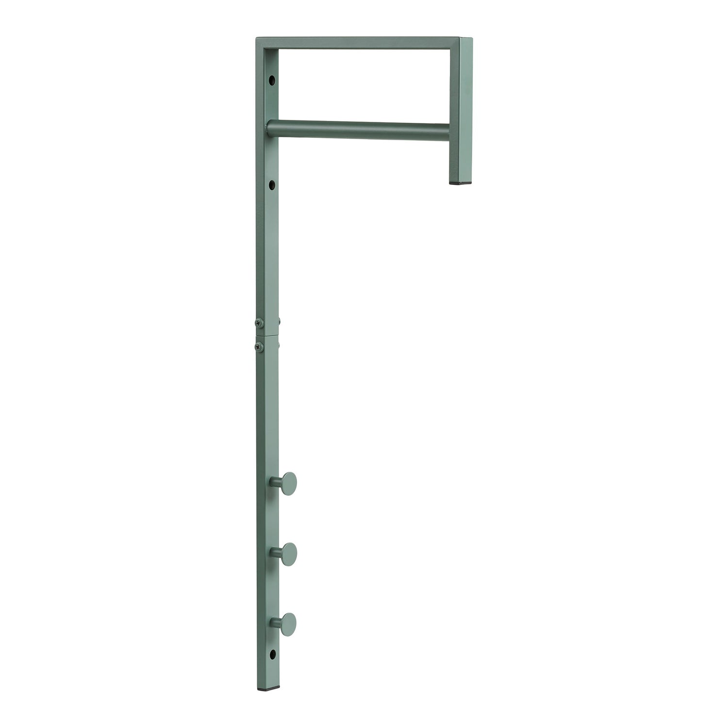 Trento klädstativ - klädstativ, metall, grön 3x30x82 cm