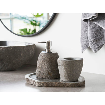 GARA TRAY - TRAY, RIVERSTONE, NATUR 30X25X3 CM