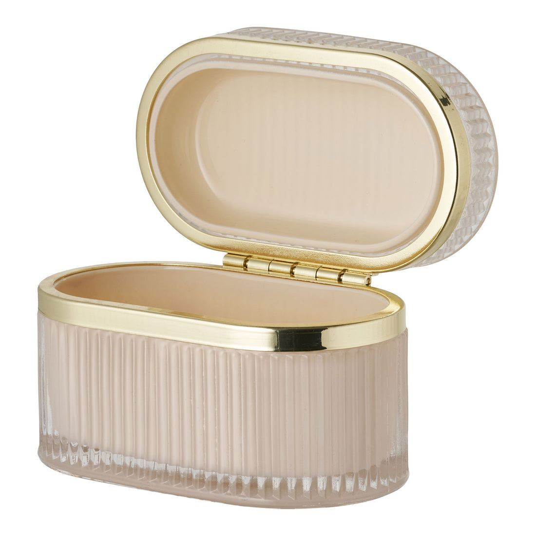 Love Glass Box - Glass Box, Naken/Brass 13.5x8x9 CM