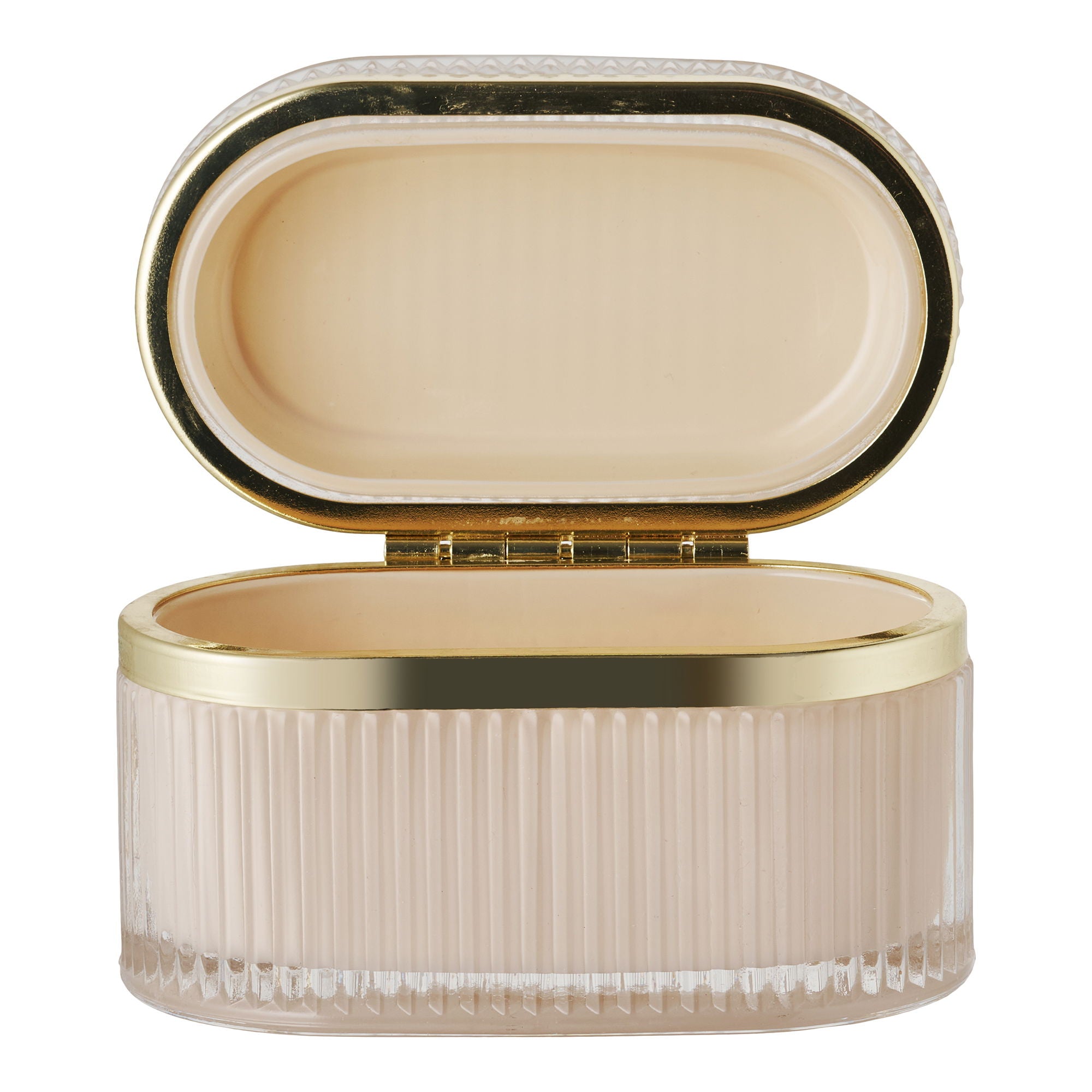 Love Glass Box - Glass Box, Naken/Brass 13.5x8x9 CM