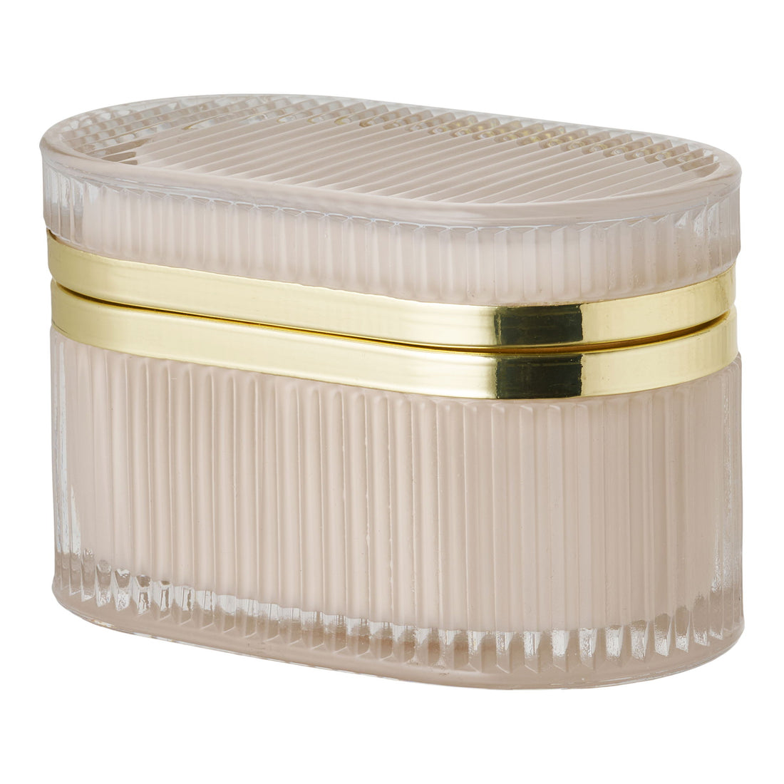 Love Glass Box - Glass Box, Naken/Brass 13.5x8x9 CM