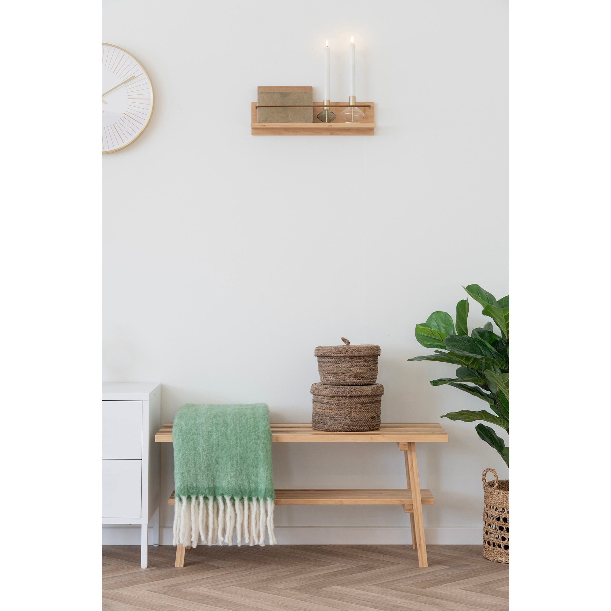 Ljusstake, glas/metall, klar/grön&lt;br&gt;uppsättning av 2