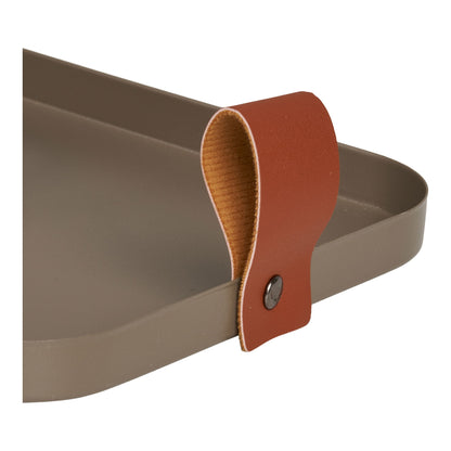Magasy - Tray, Steel, Brown Set of 2