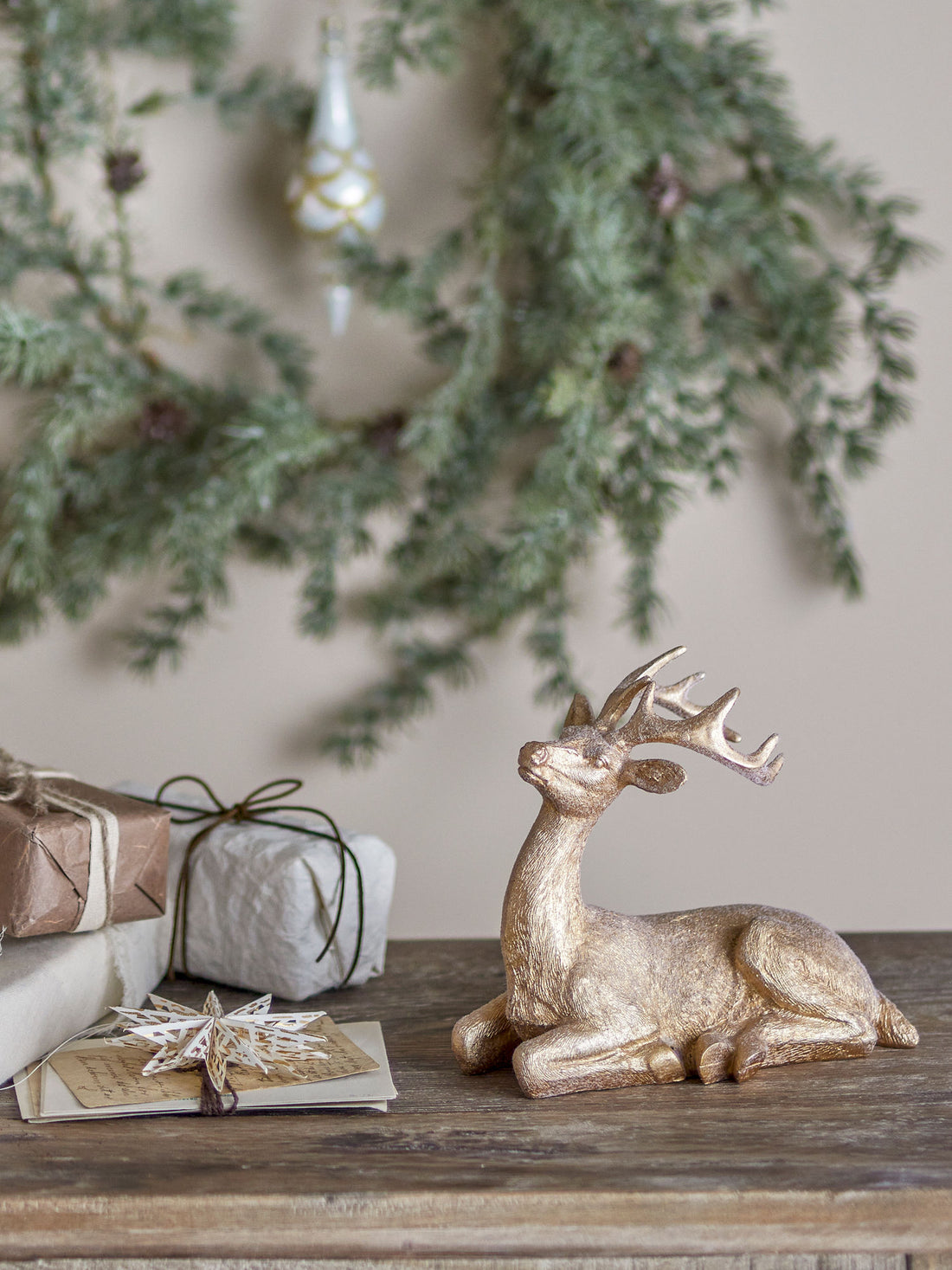 Bloomingville Pranzer Deco, Gold, Polyresin