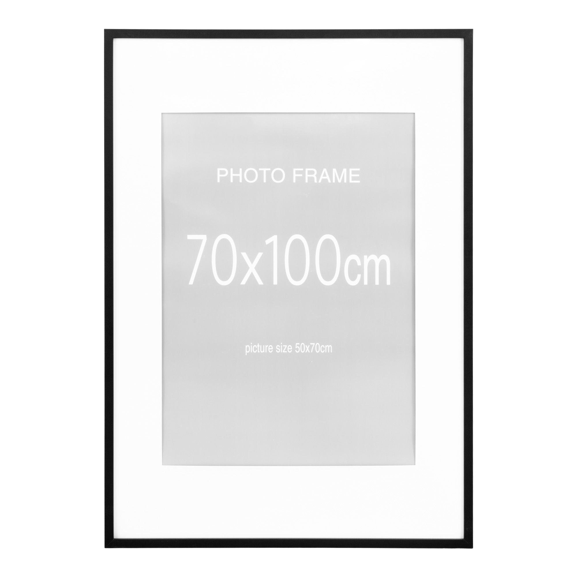 Ramdisplay, 7 st. Svart och 8 st. Nature 70x100 cm