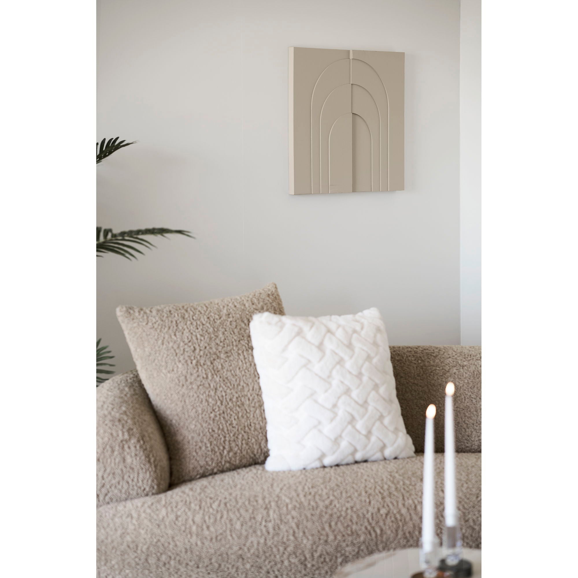 Ina väggdekoration - väggdekoration, beige 60x60 cm