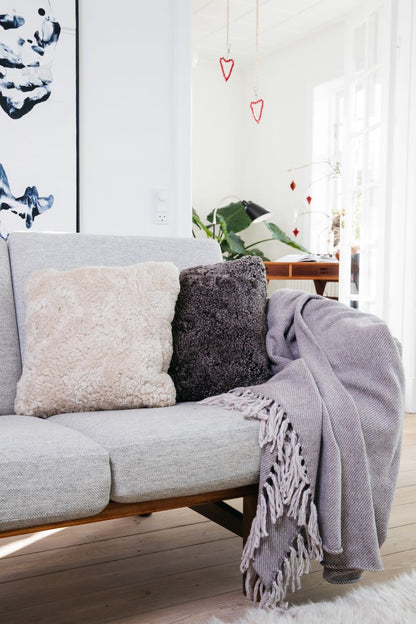 Lammskinnskudde | Korthårig | Nya Zeeland | Dubbelsidig | 40x40 cm