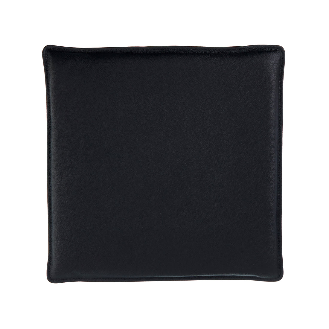 Universal kudde 40x40 cm i svart läder utan knappar
