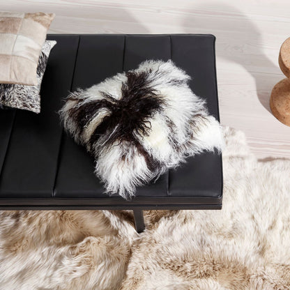 Lammskinnskudde | Lockigt | Tibet | 28x56 cm