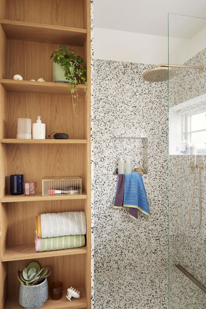 Hübsch promenad handduk liten blå/true