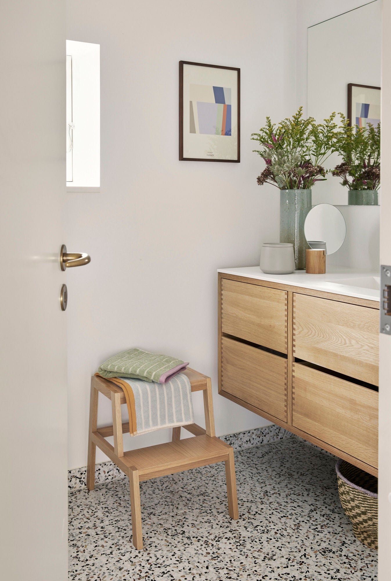 Hübsch promenad handduk liten blå/true