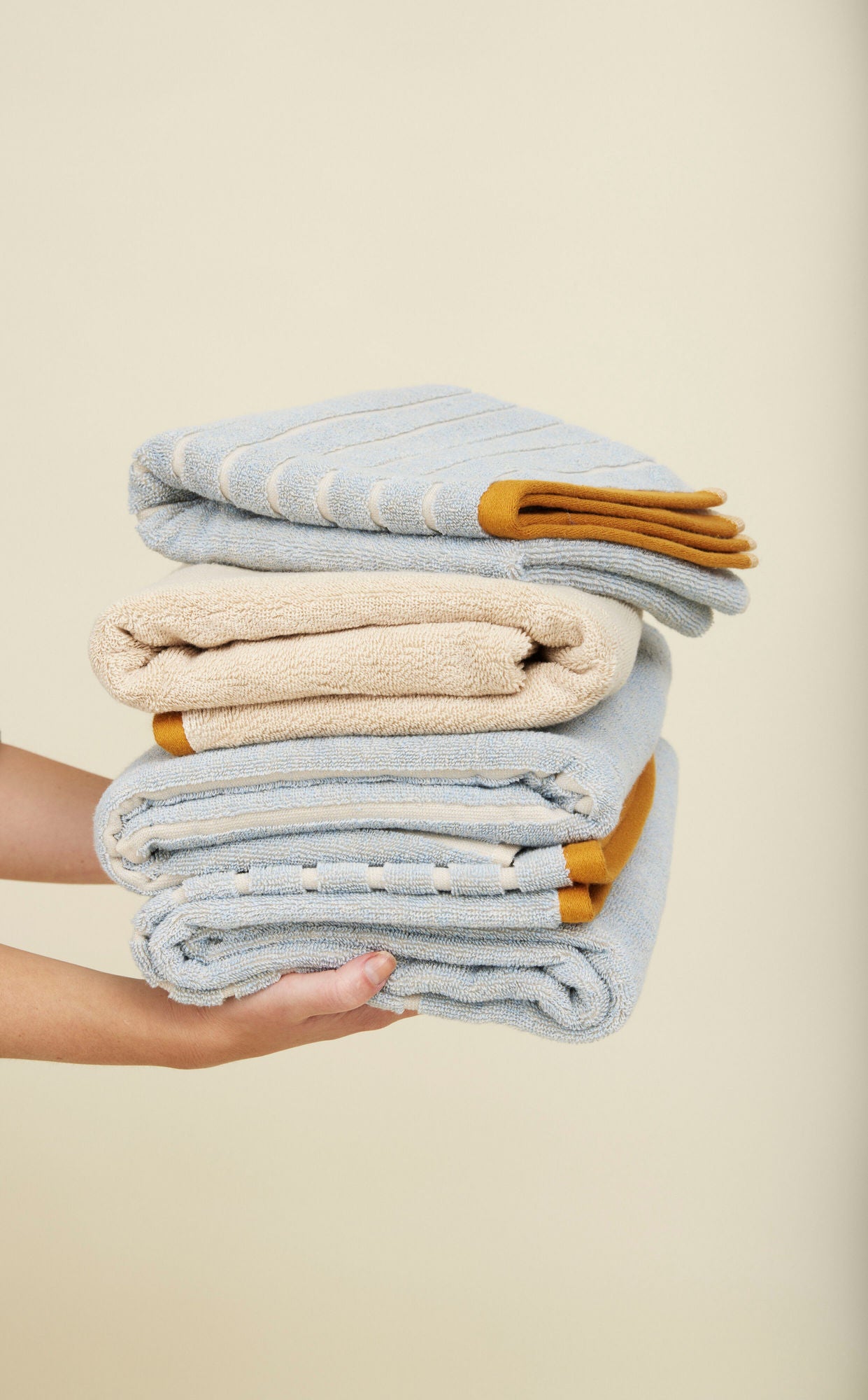 Hübsch promenad handduk liten blå/true