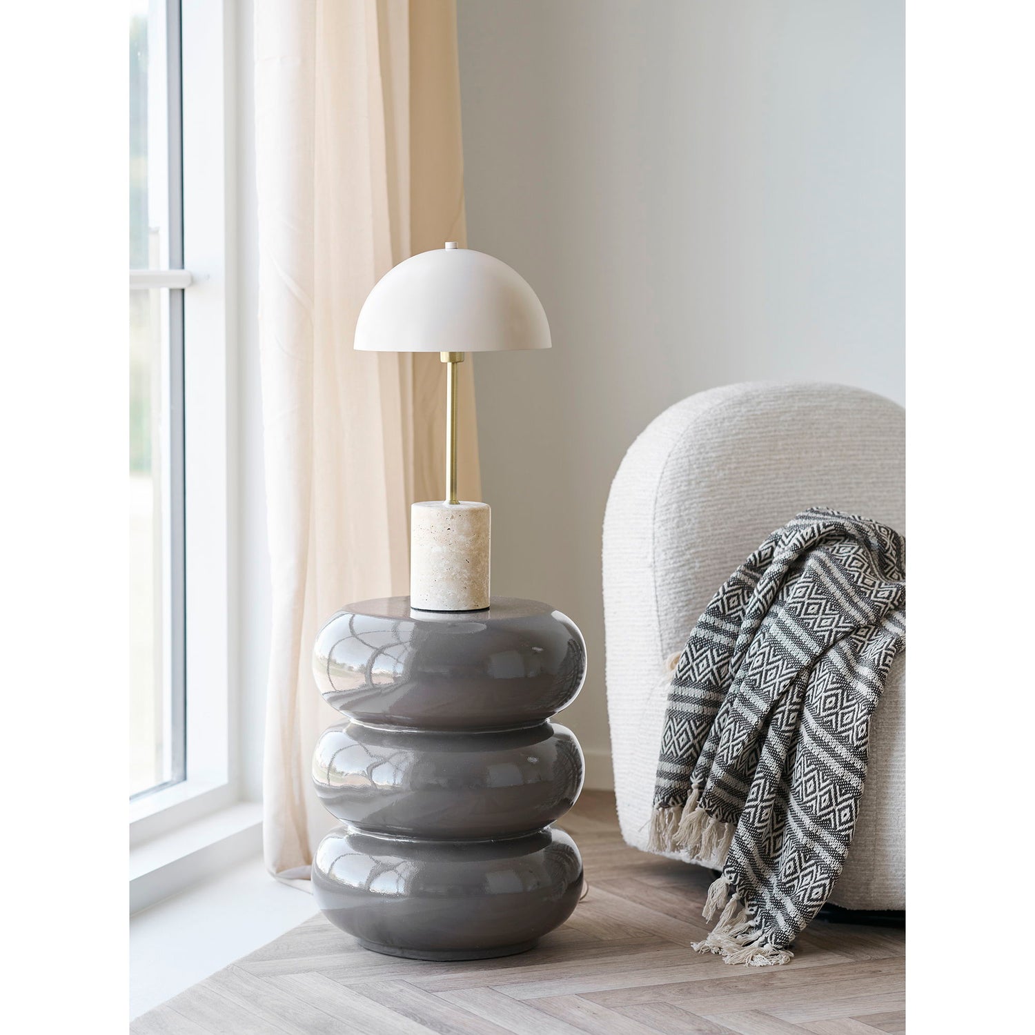 Sheffield bordslampa - lampa, marmor/metall