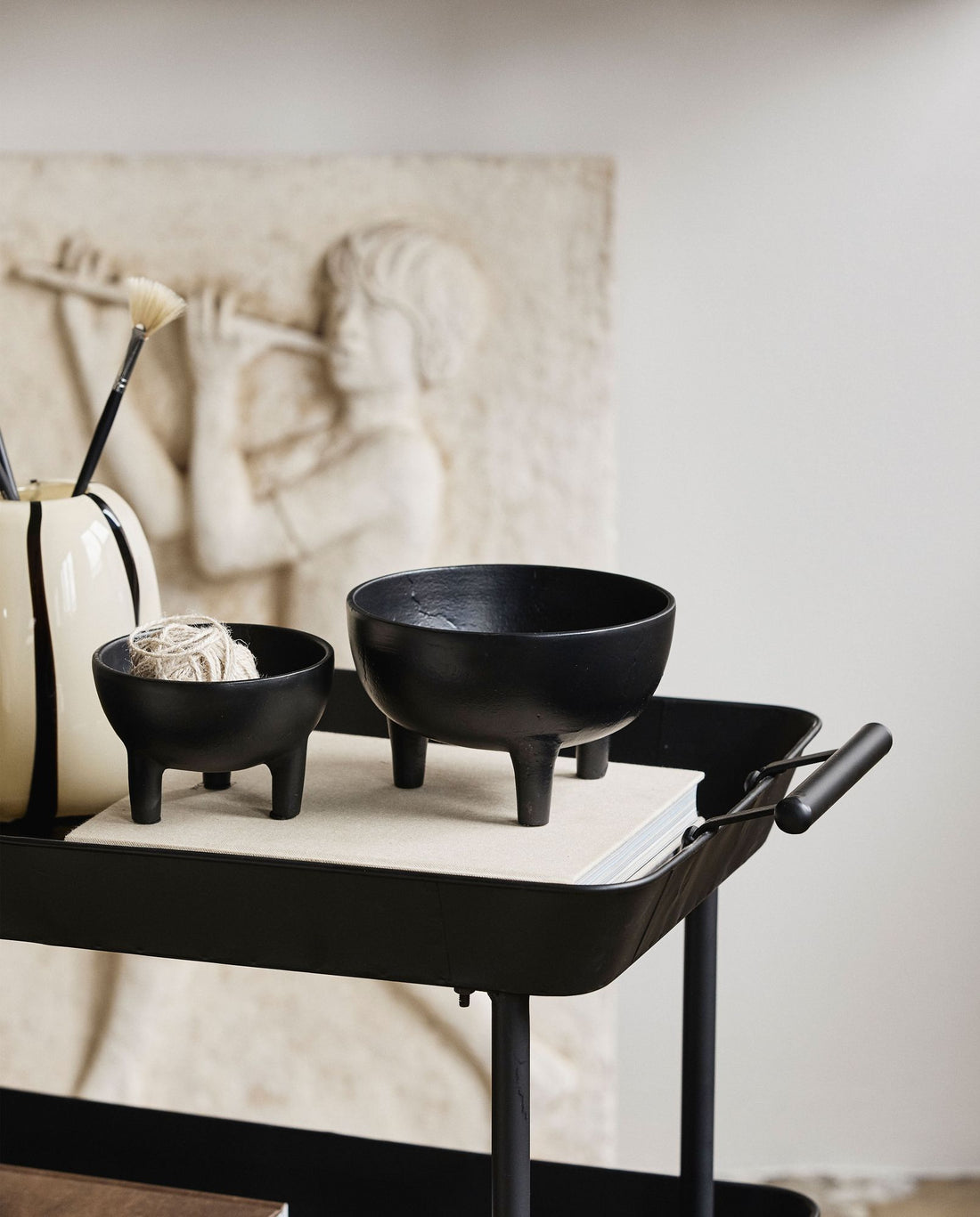 Lamu Bowl för förvaring - Ø13 cm - svart