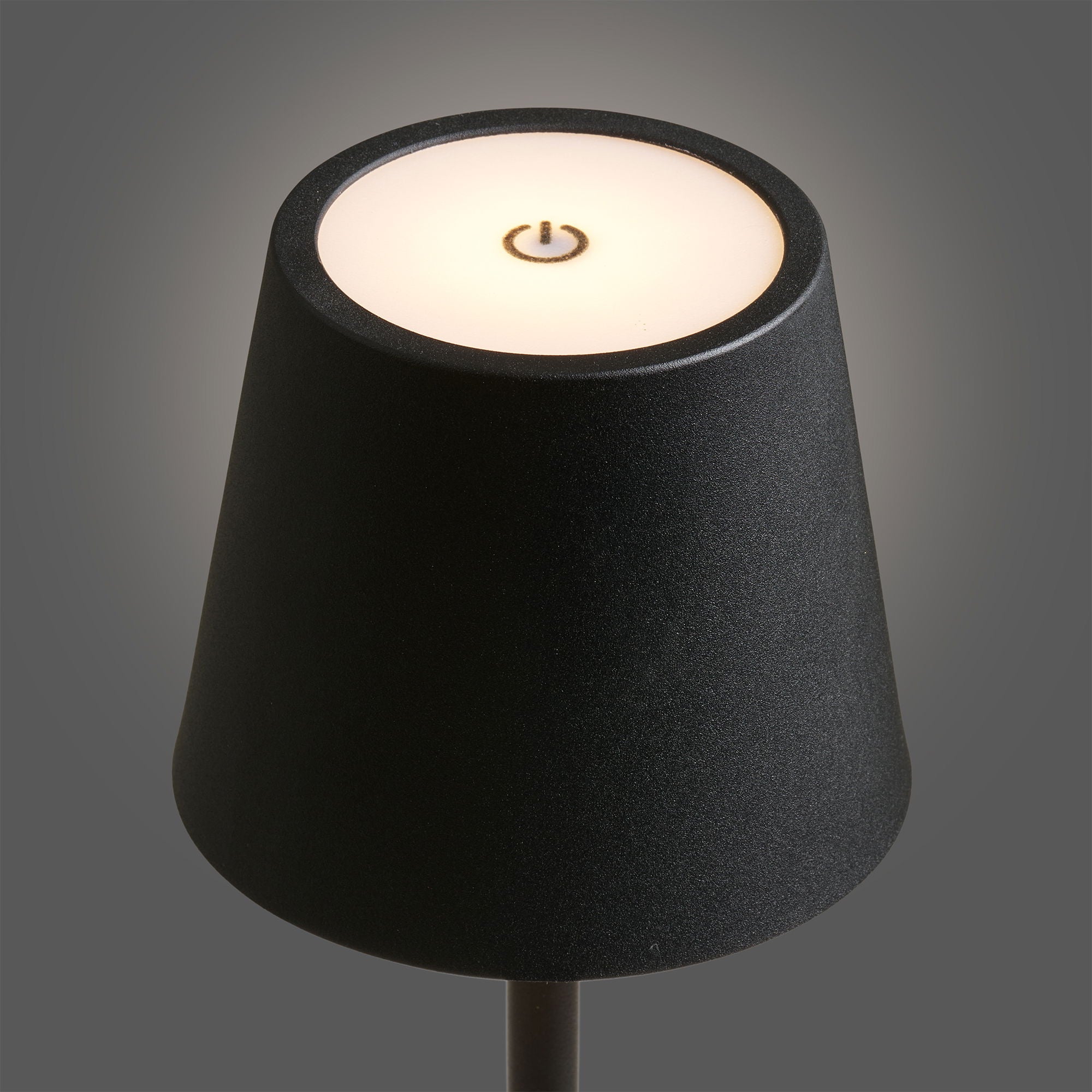 Bradford bordslampa - bordslampa, metall, laddningsbar, svart