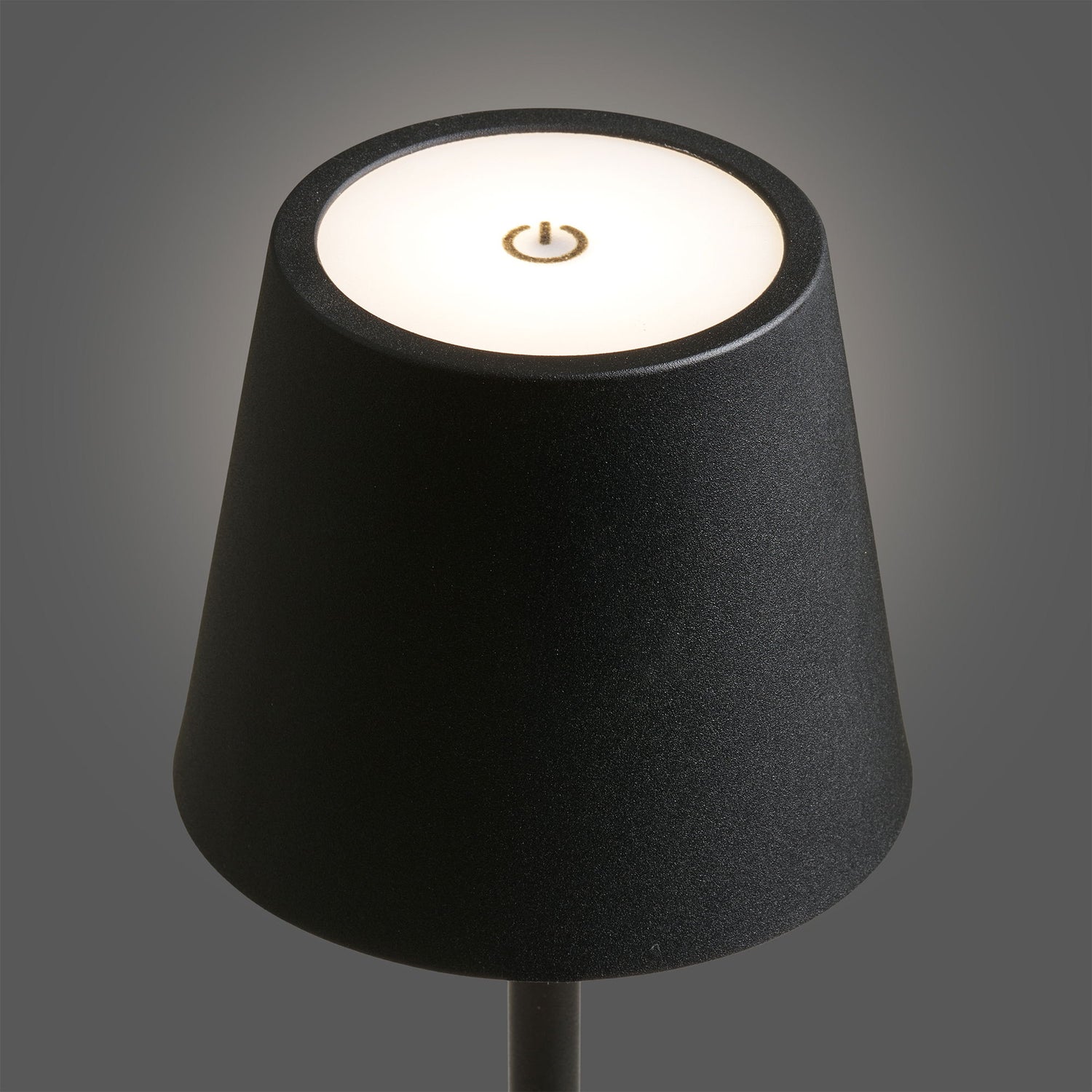 Bradford bordslampa - bordslampa, metall, laddningsbar, svart