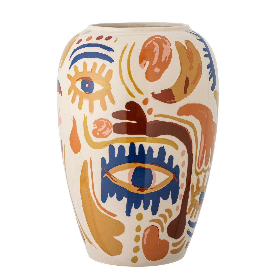 Bloomingville Horus Vase, Orange, Stoneware