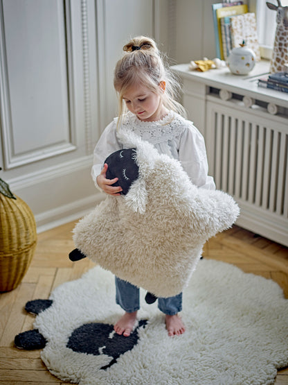Bloomingville mini dolly matta, vit, ull