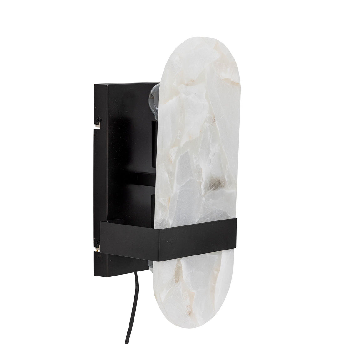 Bloomingville Taco Wall Lamp, Black, Alabast