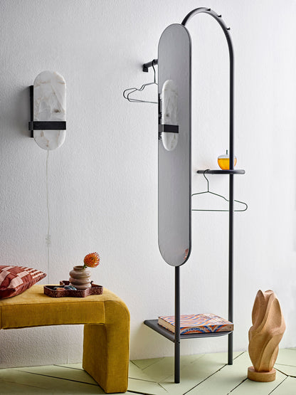 Bloomingville Taco Wall Lamp, Black, Alabast