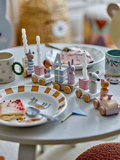 Bloomingville Mini Junaid födelsedagsdekoration, Rosa, FSC®100%, MDF