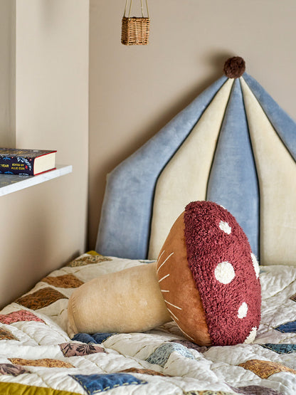 Bloomingville Mini Mushroom Cushion, Red, Cotton