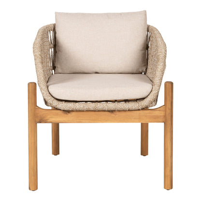 Matbordsstol, Acacia, Beige, inkl. Dämpa