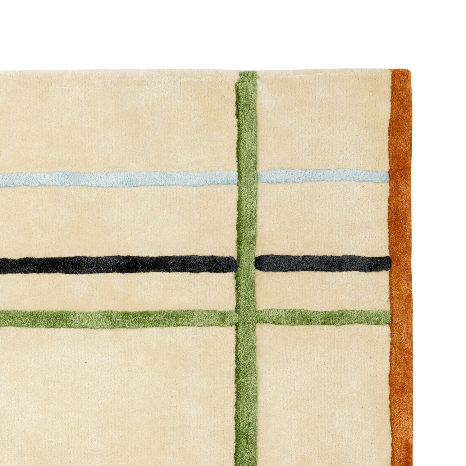 Fluffig mattan beige/mångfärgad - 120x180 cm