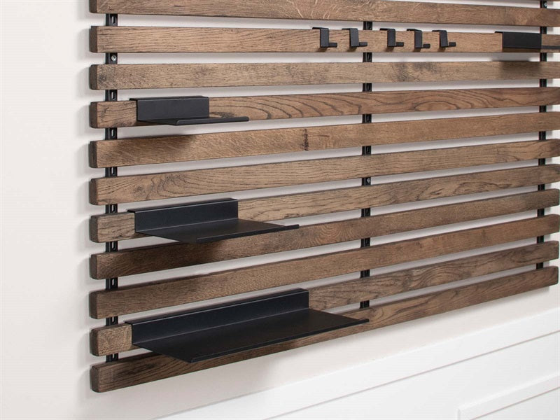 2Lätthylla 40 cm, svart