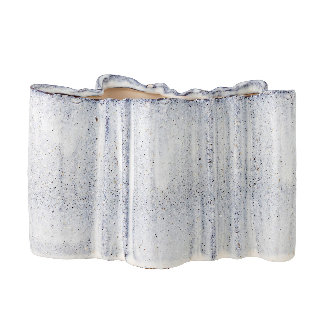 Bloomingville Lindae Vase, blå, stengods