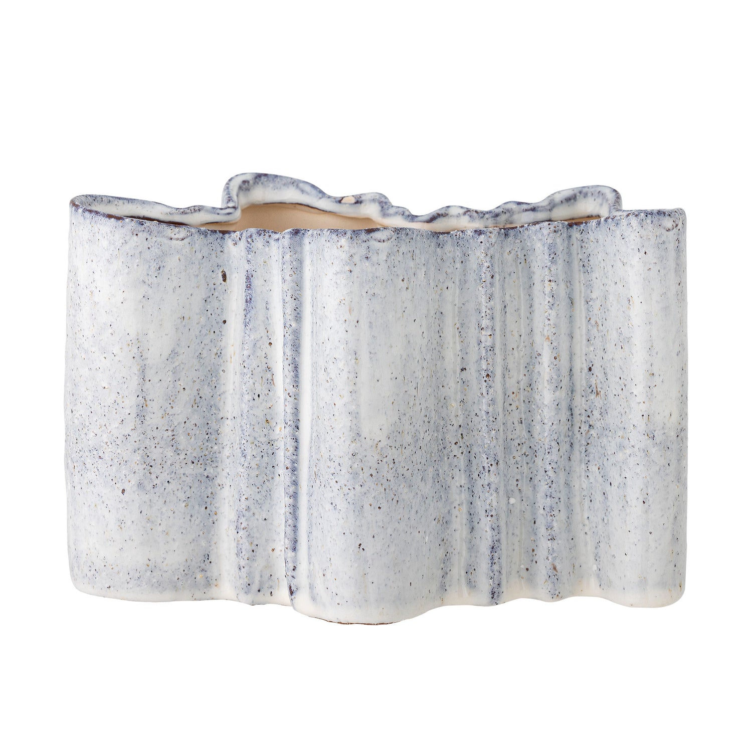 Bloomingville Lindae Vase, blå, stengods