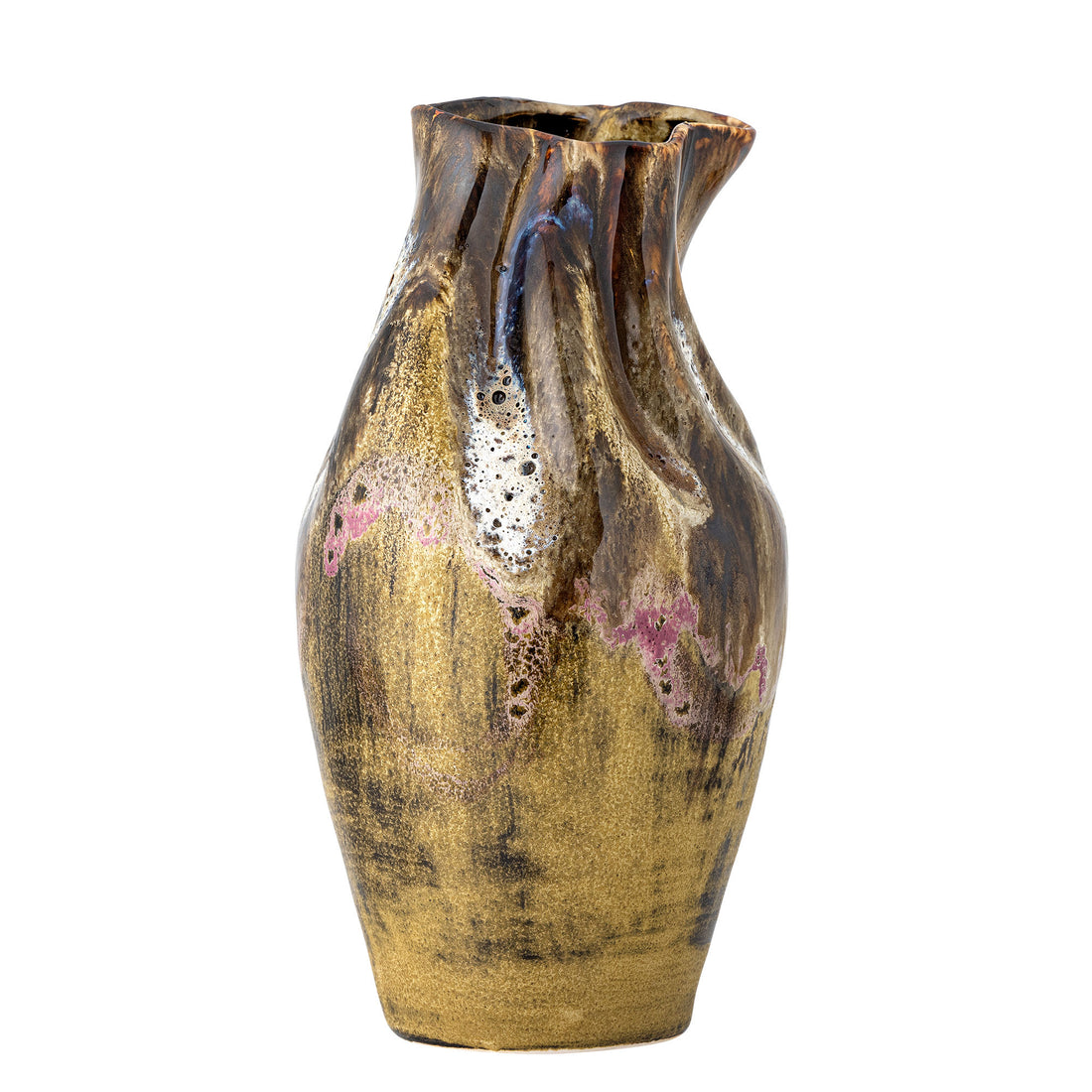 Bloomingville Benoit Vase, brun, stengods