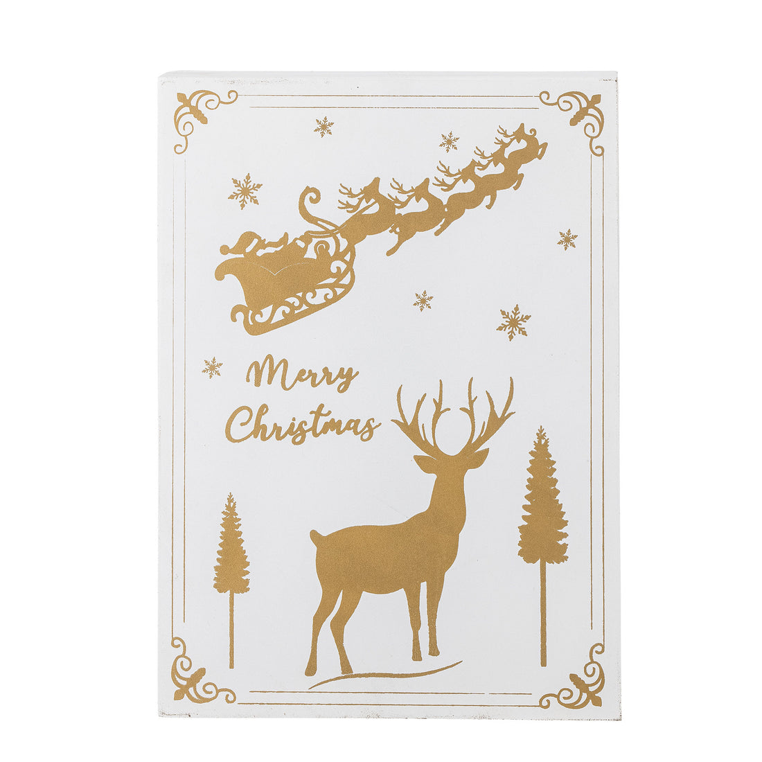 Bloomingville Elimar Kalender med ljus, vit, plywood