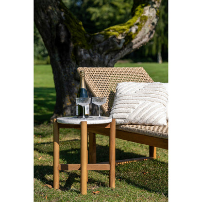 Sidobord, akacia/terazzo, natur&lt;br&gt;Ø37x46 cm