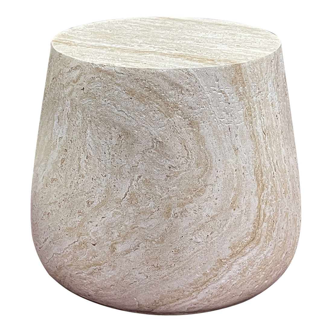 Sidobord, fiberlera, natur&lt;br&gt;Ø47.5x41 cm