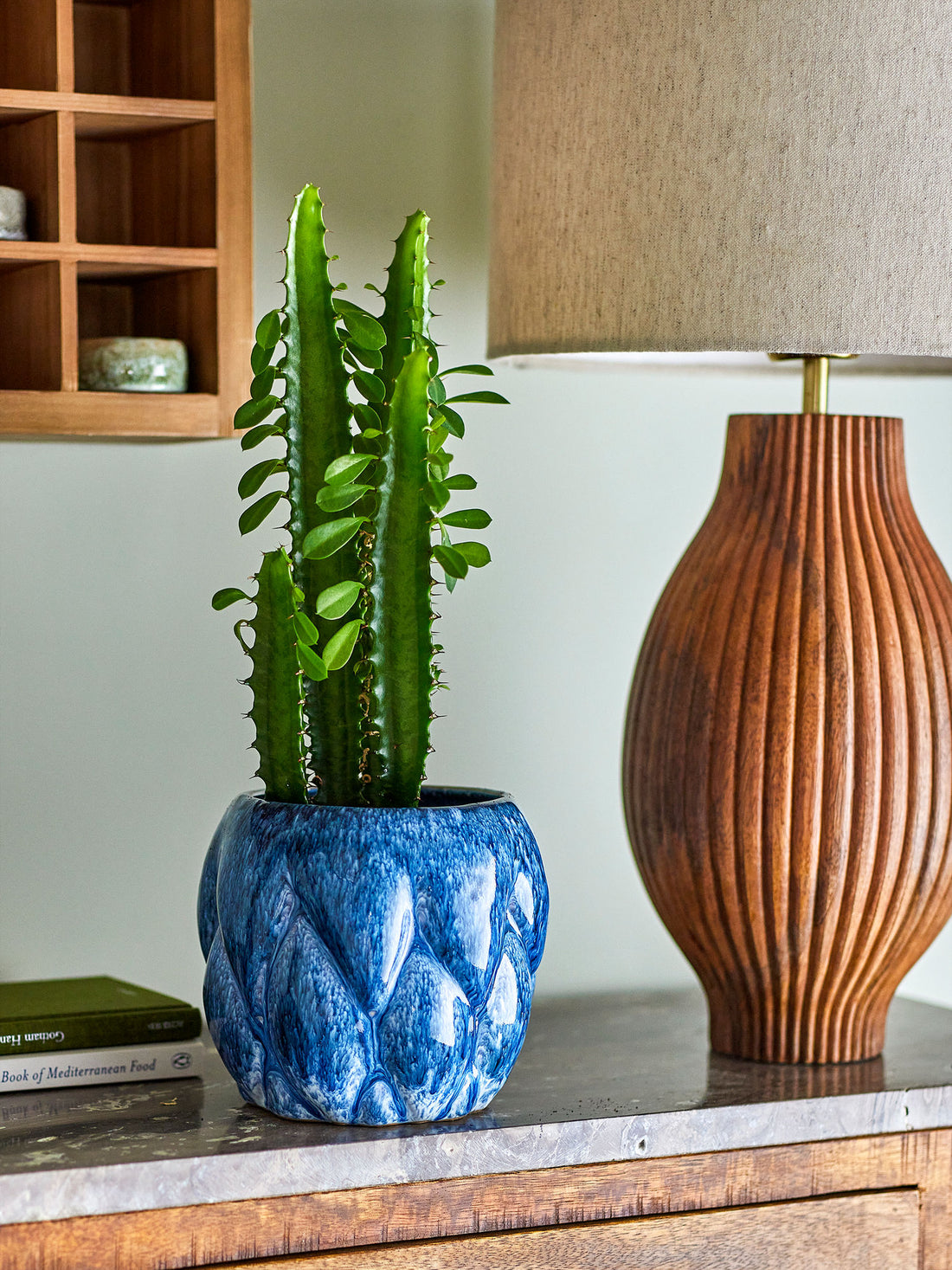 Creative Collection Posey örtpott hör, blå, stengods