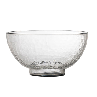 Bloomingville Taro Bowl, tydligt, återvunnet glas