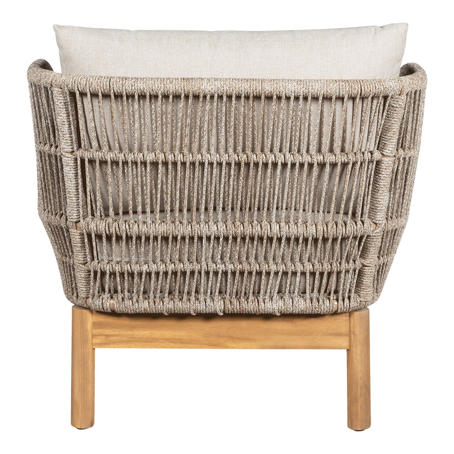 Solstola, Acacia, Beige, inkl. kuddar