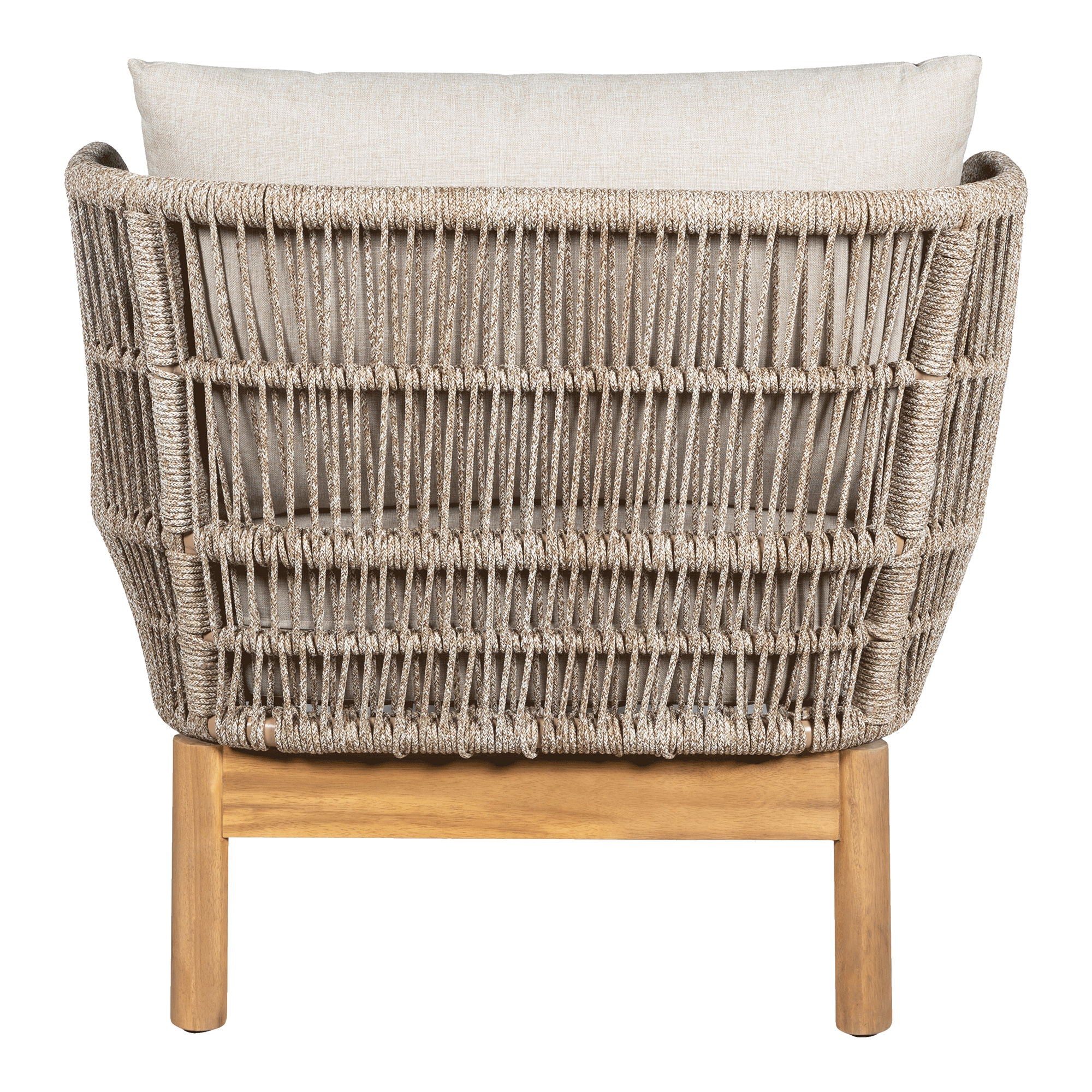 Solstola, Acacia, Beige, inkl. kuddar
