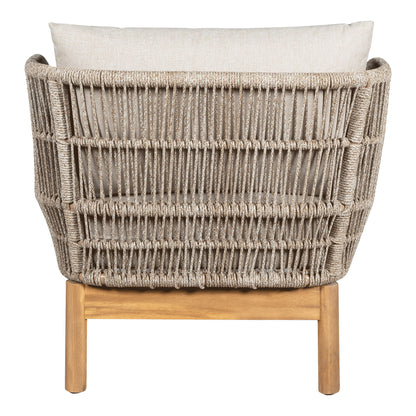 Solstola, Acacia, Beige, inkl. kuddar