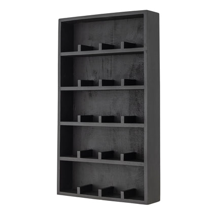 Bloomingville Thessa hyllan, svart, FSC 100%® Mango