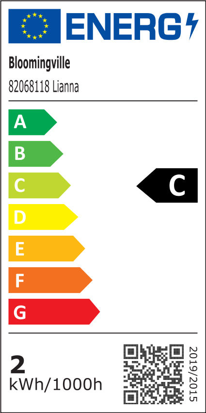 Bloomingville Lianna bärbar lampa, laddningsbar, natur, metall