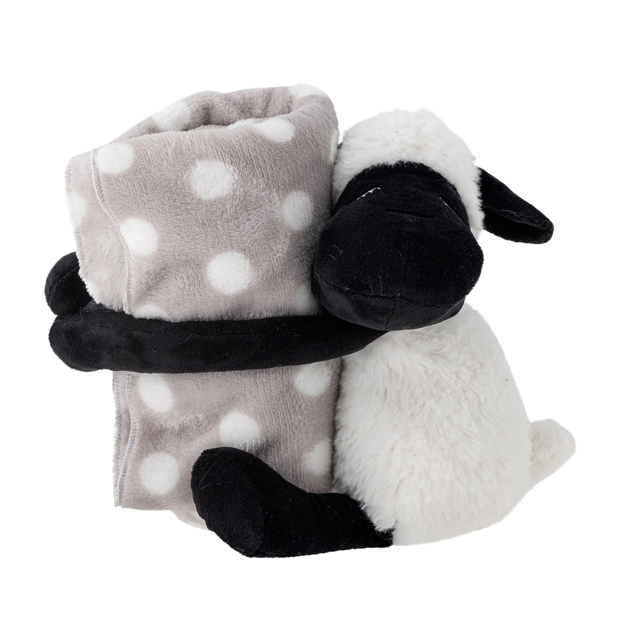 Bloomingville Mini Dolly Teddy Bear med filt, vit, polyester