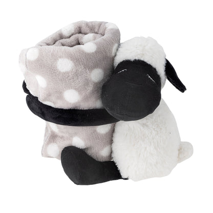 Bloomingville Mini Dolly Teddy Bear med filt, vit, polyester