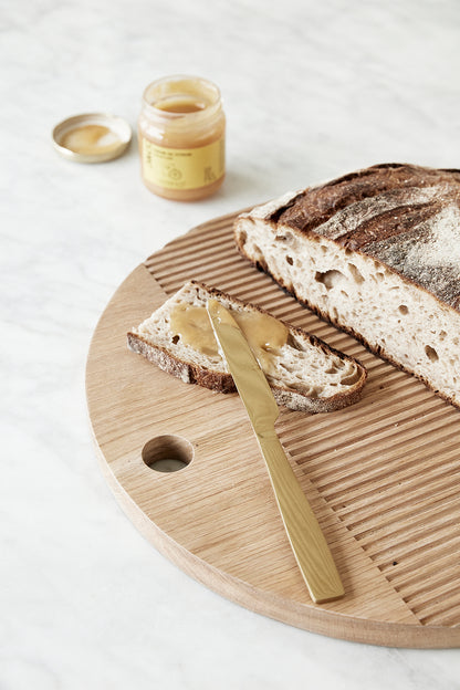 Monarch skärbrädor rund natur (set med 2) - ø33xh2, ø40xh2cm