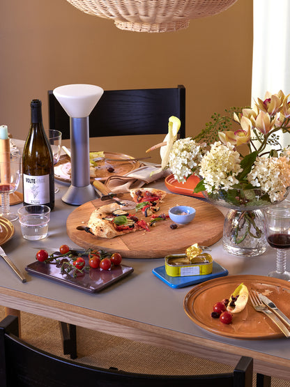 Monarch skärbrädor rund natur (set med 2) - ø33xh2, ø40xh2cm