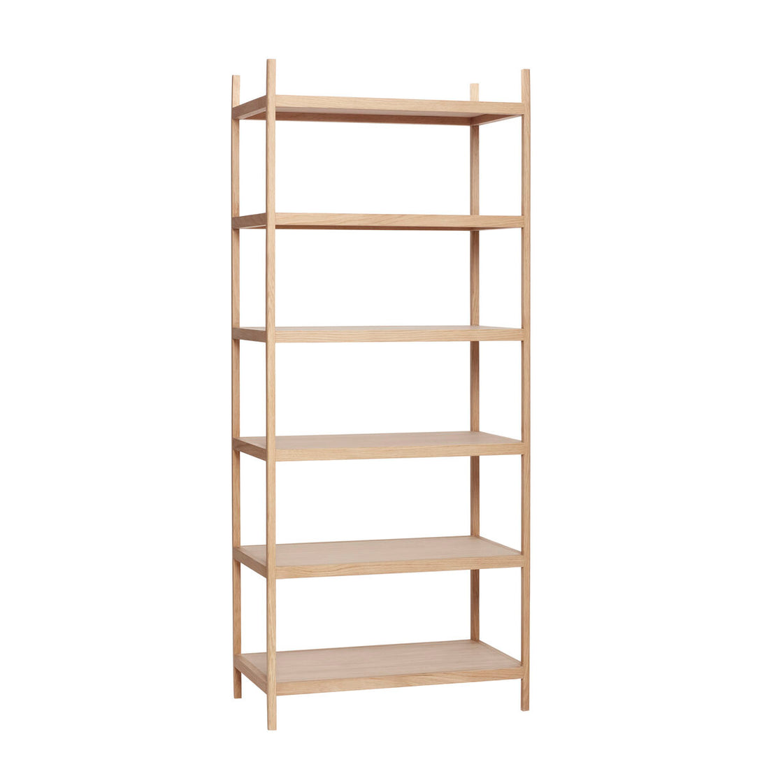 Bibliotekshylla stor natur - 80x45xh190cm