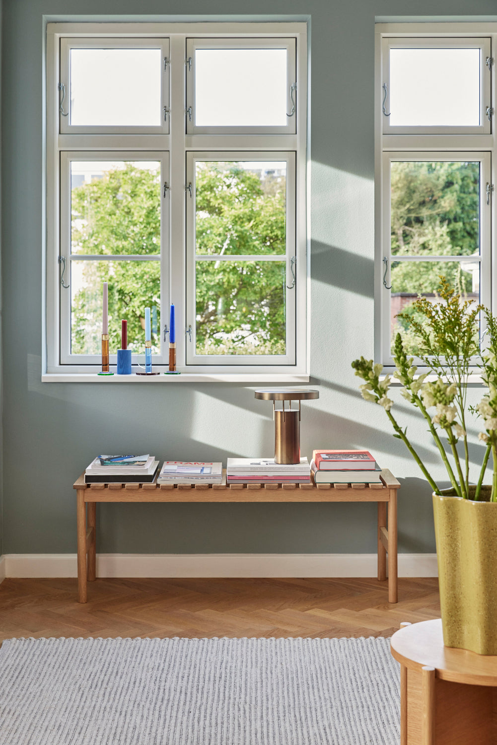 Radbänk Stor Natur - 122x40xh45cm